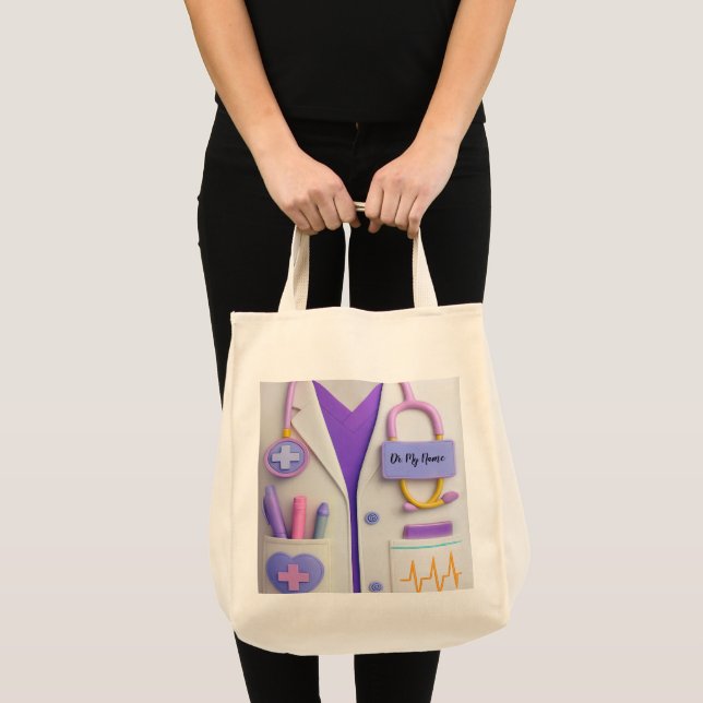 Tote Bag Doctor Mug Medical Themed Gift for Healthcare Prof (Devant (produit))