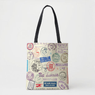 Tote Bag Document vintage : Collection de jeux d'horodatage
