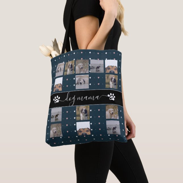 Tote Bag Dog Mama, 5 photos (De près)