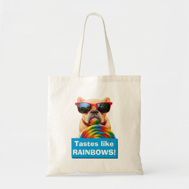Tote Bag Dog With Big Lollipop (Devant)