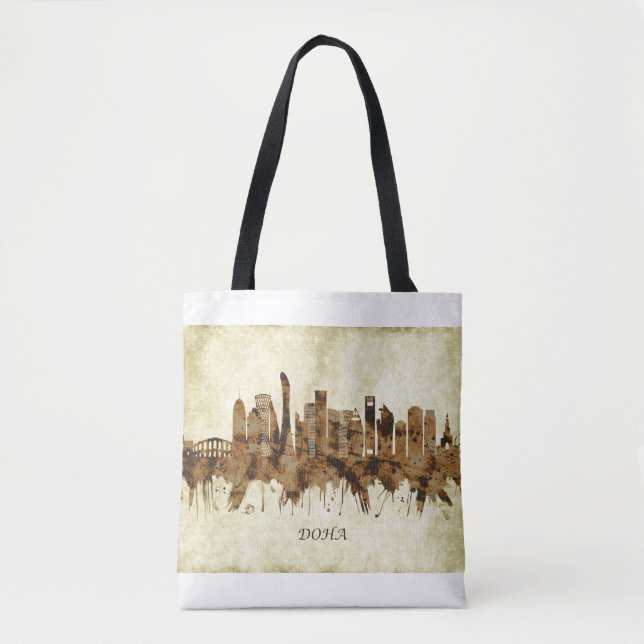 Tote Bag Doha Qatar Cityscape (Devant)