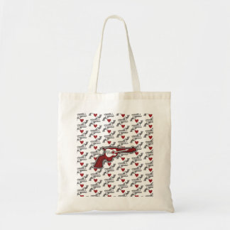 Tote Bag Doigt acoustique rouge de pistolet