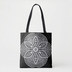 Tote Bag Doily Art