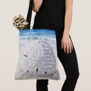 Tote Bag Dollar de Sable avec Citation Inspirante