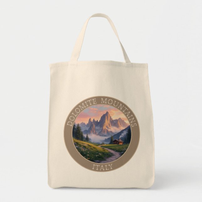 Tote Bag Dolomite Mounts Italie (Devant)
