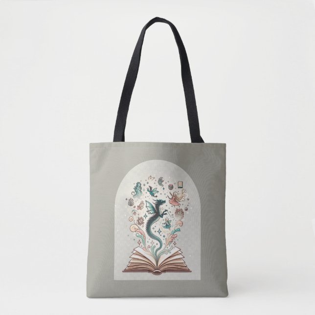 Tote Bag Domaine de l'imagination : Livres d'Imaginaire (Devant)