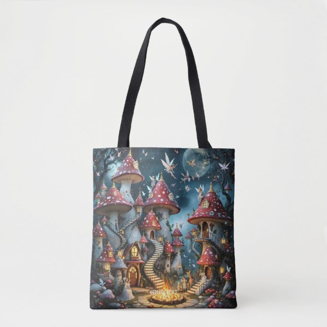 Tote Bag Domaine forestier de champignons mignons d'Imagina (Devant)