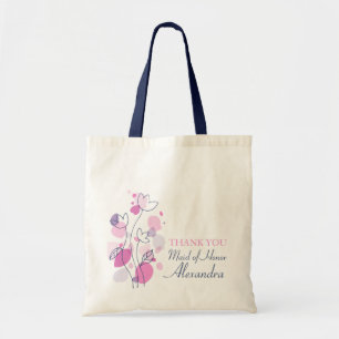 Tote Bag Domestique moderne graphique de mariage de fleur