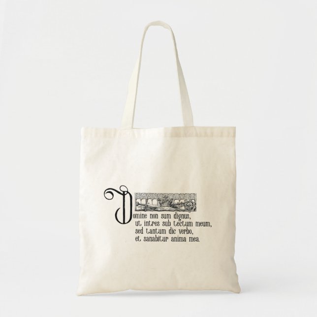 Tote Bag Domine non sum dignus (Devant)