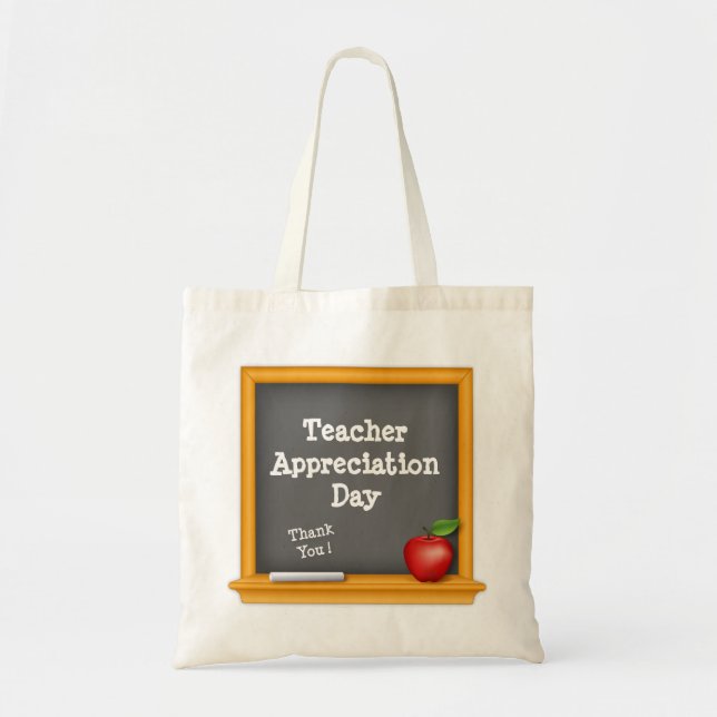 Tote Bag Don d'appréciation de l'enseignant : (Devant)