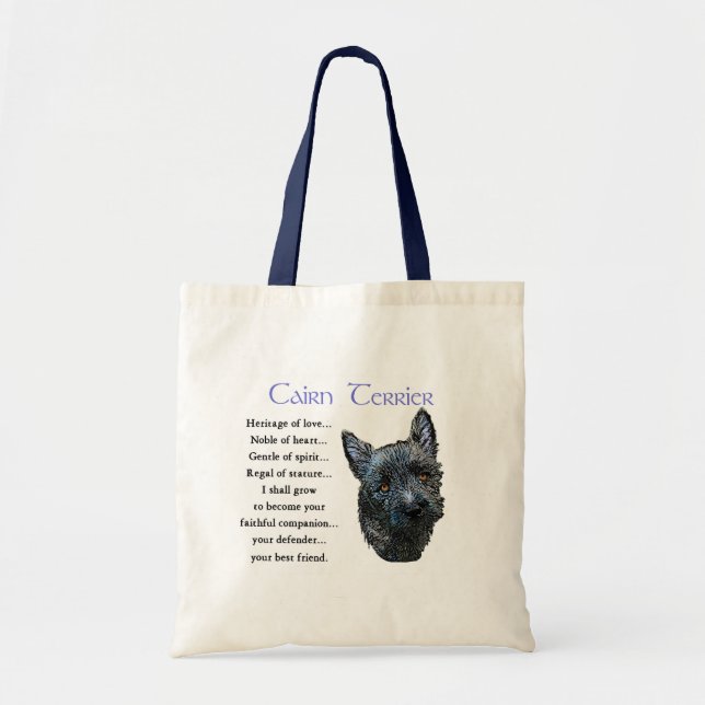 Tote Bag Don d'art Cairn Terrier (Devant)
