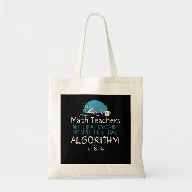 Tote Bag Don de l'enseignant | Enseignants en mathématiques (Devant)