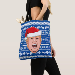 Tote Bag Donald Trump en colère Noël