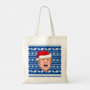 Tote Bag Donald Trump en colère Noël