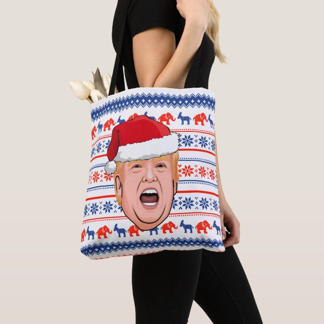 Tote Bag DONALD TRUMP Noël (De près)