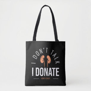 Tote Bag Donateur de rein ou de transvégétalisation