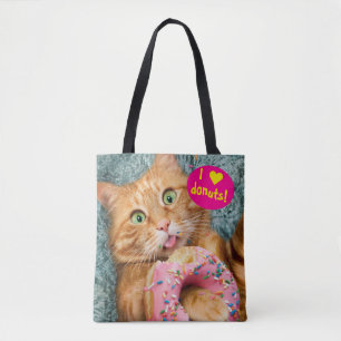 Tote Bag Donateur mangeant des chats
