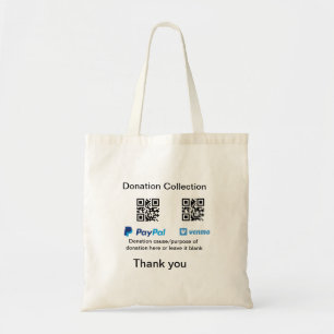 Tote Bag Donation Collection conseil pot ajouter votre q r