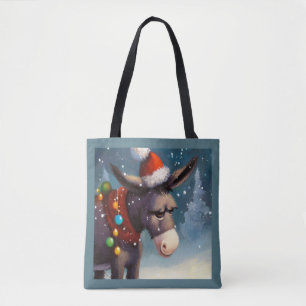 Tote Bag Donkey de Noël 2