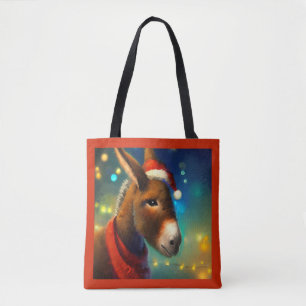 Tote Bag Donkey de Noël 3