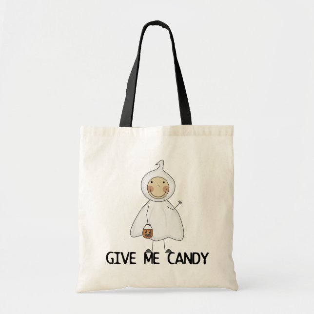 Tote Bag Donnez-moi des t-shirts et des cadeaux Candy (Devant)