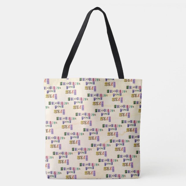 Tote Bag Donnez-vous la priorité (Devant)