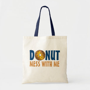 Tote Bag Donut Mess with Me Blueberry Doughnut Fourre-tout
