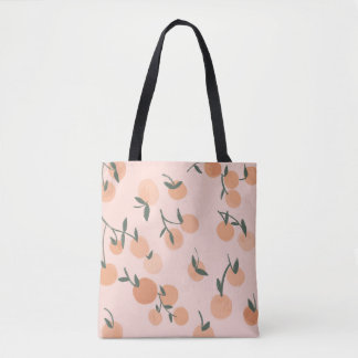 Tote Bag Doodart : Orange Cherry Vintage Motif