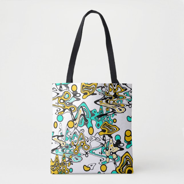 Tote Bag Doodle, abstrait (Devant)