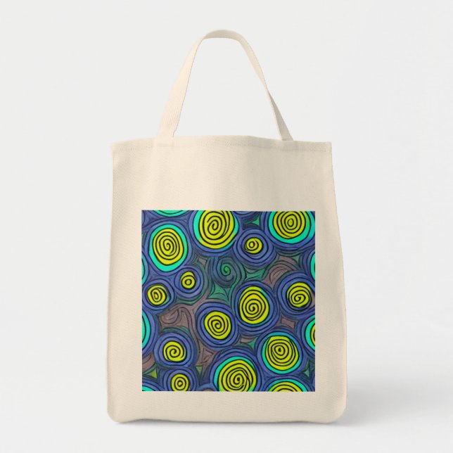 Tote Bag Doodle Art Swirls (Devant)
