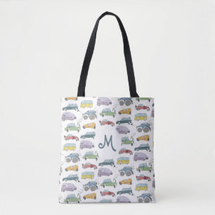 Tote Bag Doodle des voitures