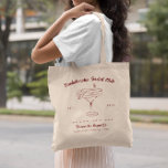 Tote Bag Doodle rétro lunaire | Fin de semaine de bachelore<br><div class="desc">Il présente des illustrations d'art à la mode avec des polices de caractères modernes. Merci à vos meilleures filles de se tenir à vos côtés avec ces sacs fourre-tout uniques. Les sacs parfaits pour votre soirée de week-end ! Nos sacs fourre-tout sont le moyen parfait pour votre équipage d'attirer toute...</div>