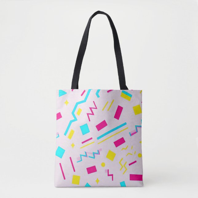 Tote Bag Doodle tiré à la main des années 90 (Devant)