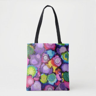 Tote Bag Doodle violet Fourre-tout