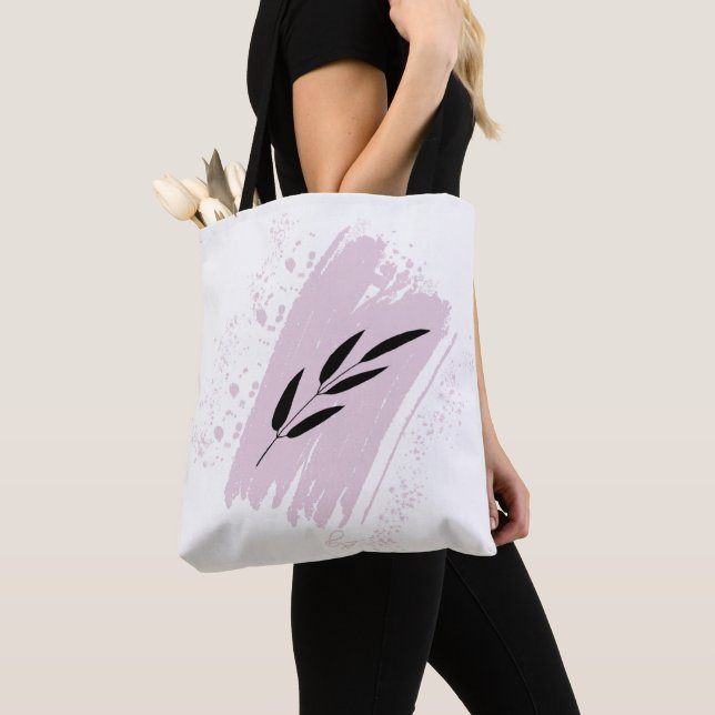 Tote Bag Doodles de feuilles sauvages (De près)
