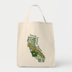 Tote Bag Doodles floraux de Californie