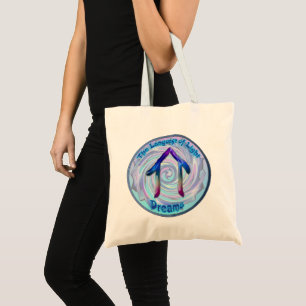 Tote Bag Doodling sur le symbole de Dreams Bliss