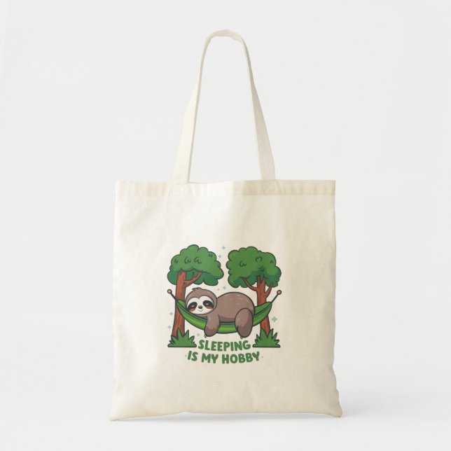 Tote Bag Dormir est mon hobby (Devant)