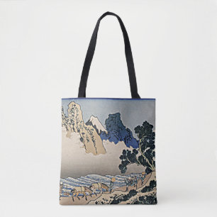 Tote Bag Dos du mont Fuji depuis la rivière Minobu Hokusai 