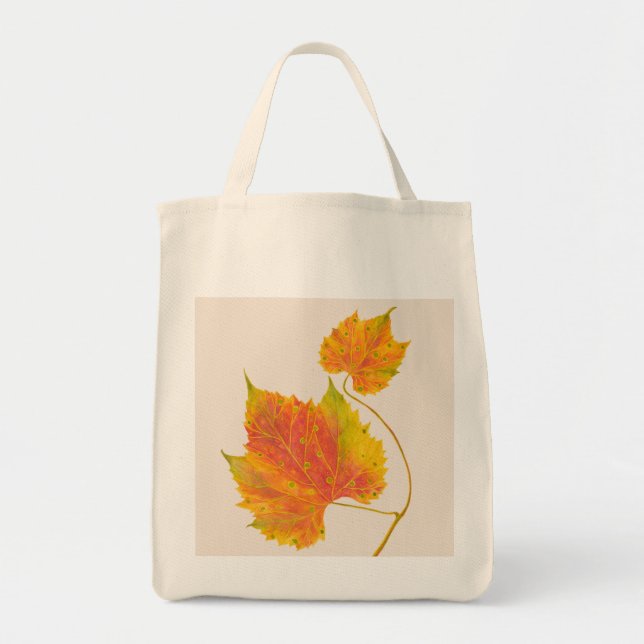 Tote Bag Dotty Spotty Fall sur une Fourre-tout d'alimentati (Devant)