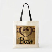 Double basse de coeur de clef basse