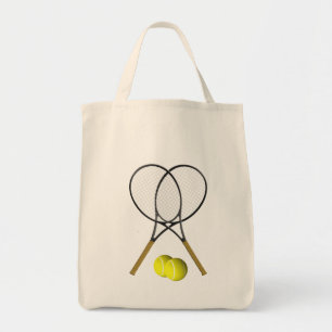 Tote Bag Doubles Tennis Sport Theme