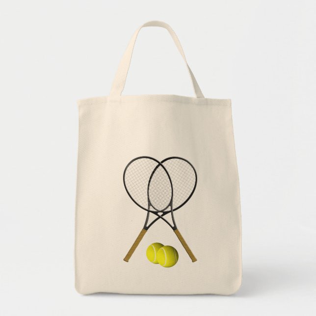 Tote Bag Doubles Tennis Sport Theme (Devant)