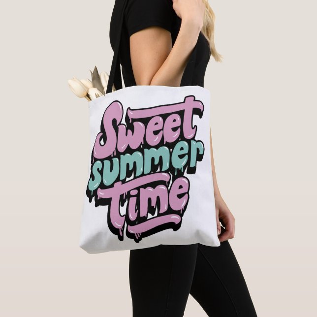 Tote Bag Douce Arrière-Saison d'Été (De près)