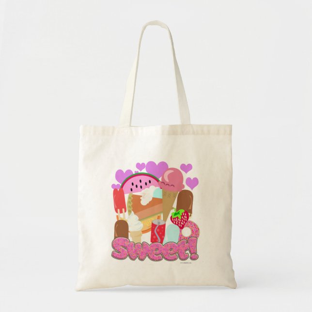 Tote Bag Douce et amusante Cute Dessert Time (Devant)