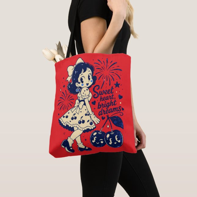 Tote Bag Douce fête de l'Indépendance du 4 juillet (De près)