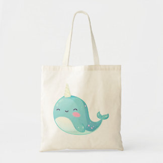 Tote Bag Douce, mignonne, drôle Narwhal, licorne