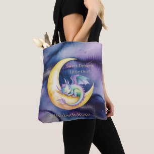 Tote Bag Douces Rêves Dragon et Demi-Lune Baby Shower
