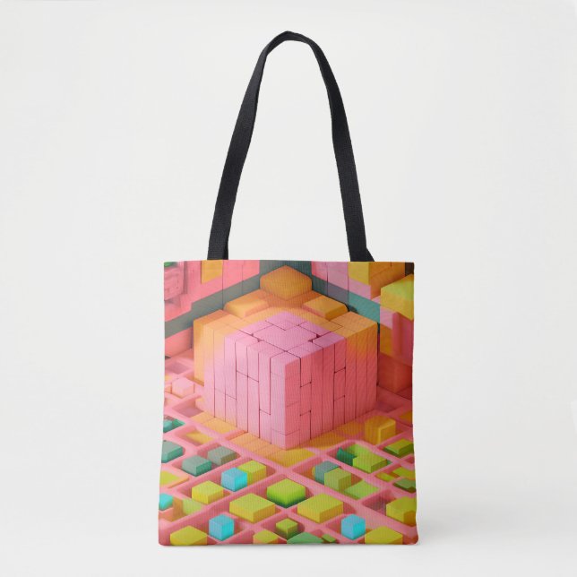 Tote Bag Douceur aux couleurs vives (Devant)