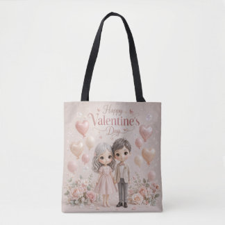 Tote Bag Douceur murmure en rose pastel
